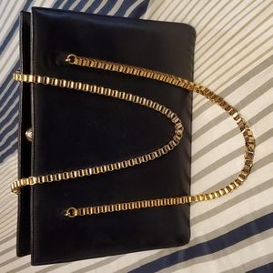 Vintage Black Leather Handbag